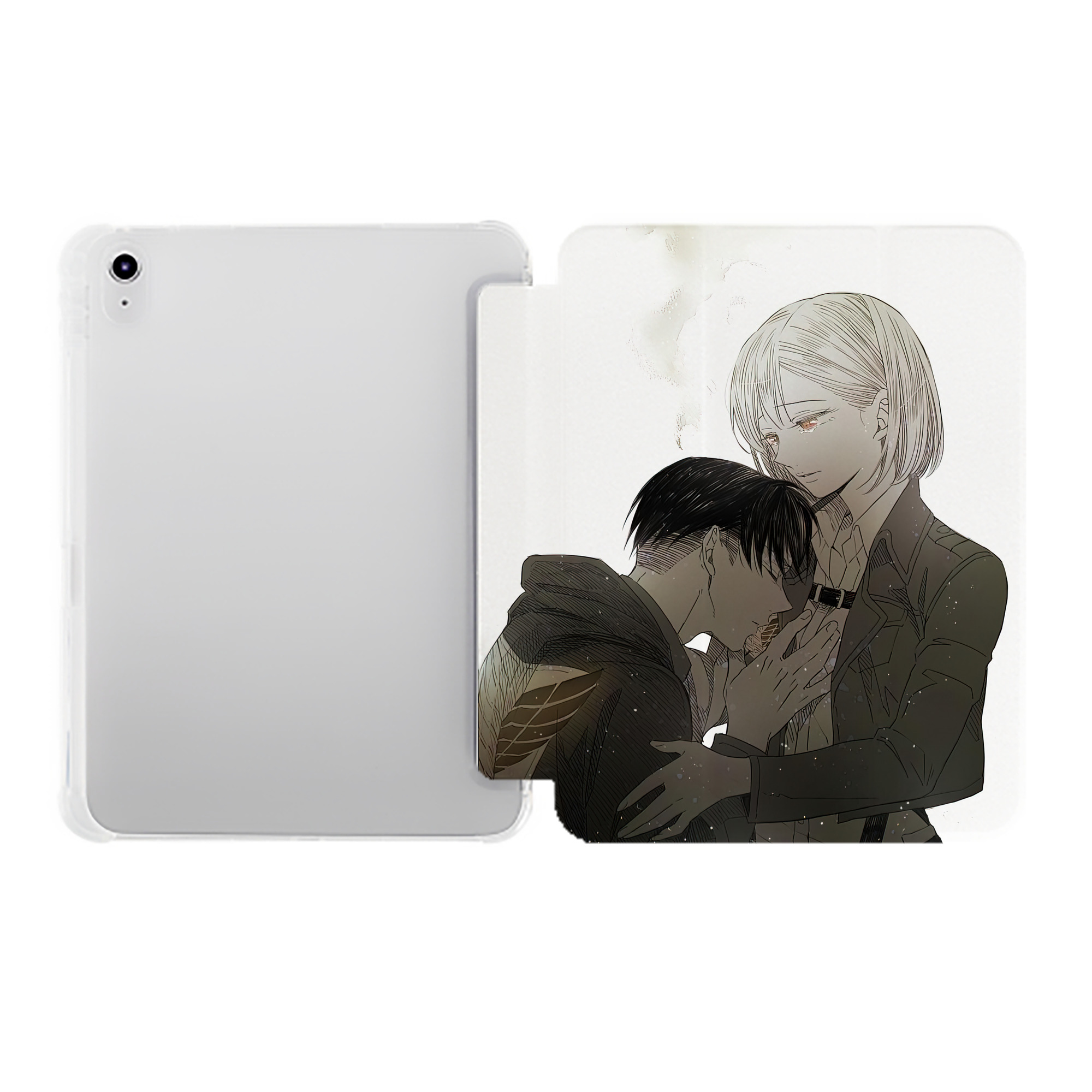 （画像用） 進撃の巨人 Attack on Titan IPad ケース ペン収納付き 三つ折りスタンド PUレザー×シリコン 対応機種9.5/10.5/10.9インチ